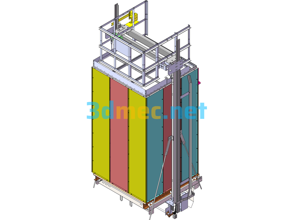 Otis Elevator 16KG03004 Universal Elevator Structure Details And Completeness - 3D Model SolidWorks Free Download