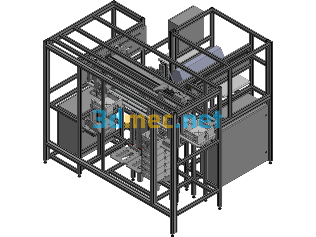 Non-Standard Chopping Machine - 3D Model Exported Free Download