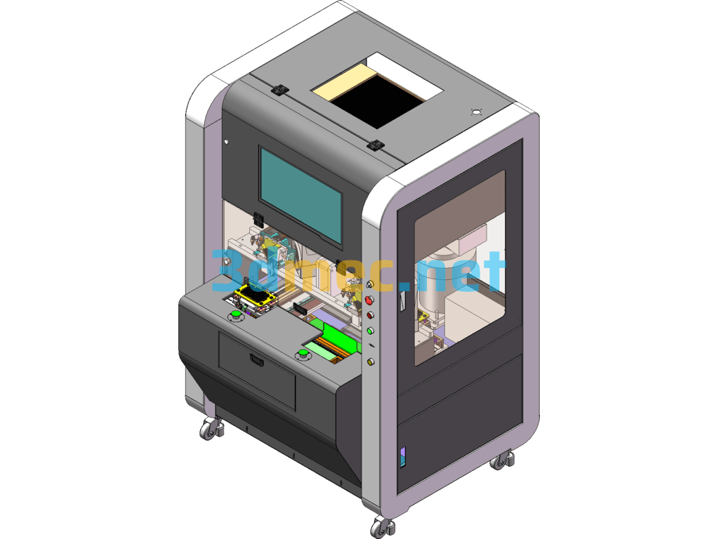 Glass Needle And Silicone Ring Assembly Machine, Non-Standard Automation Equipment - 3D Model SolidWorks Free Download