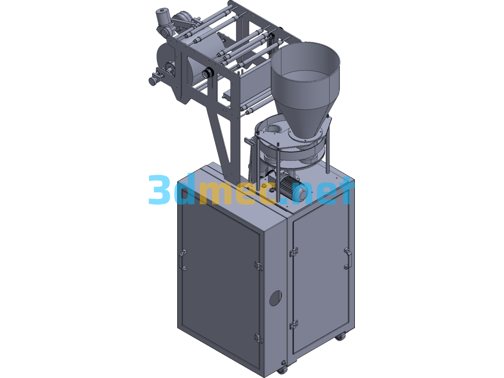 Pneumatic Packaging Machine 3D Model - 3D Model Exported Free Download