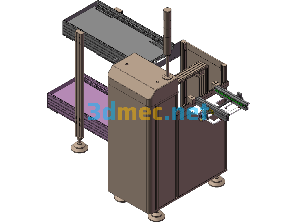 Loading And Unloading Machine - 3D Model SolidWorks Free Download