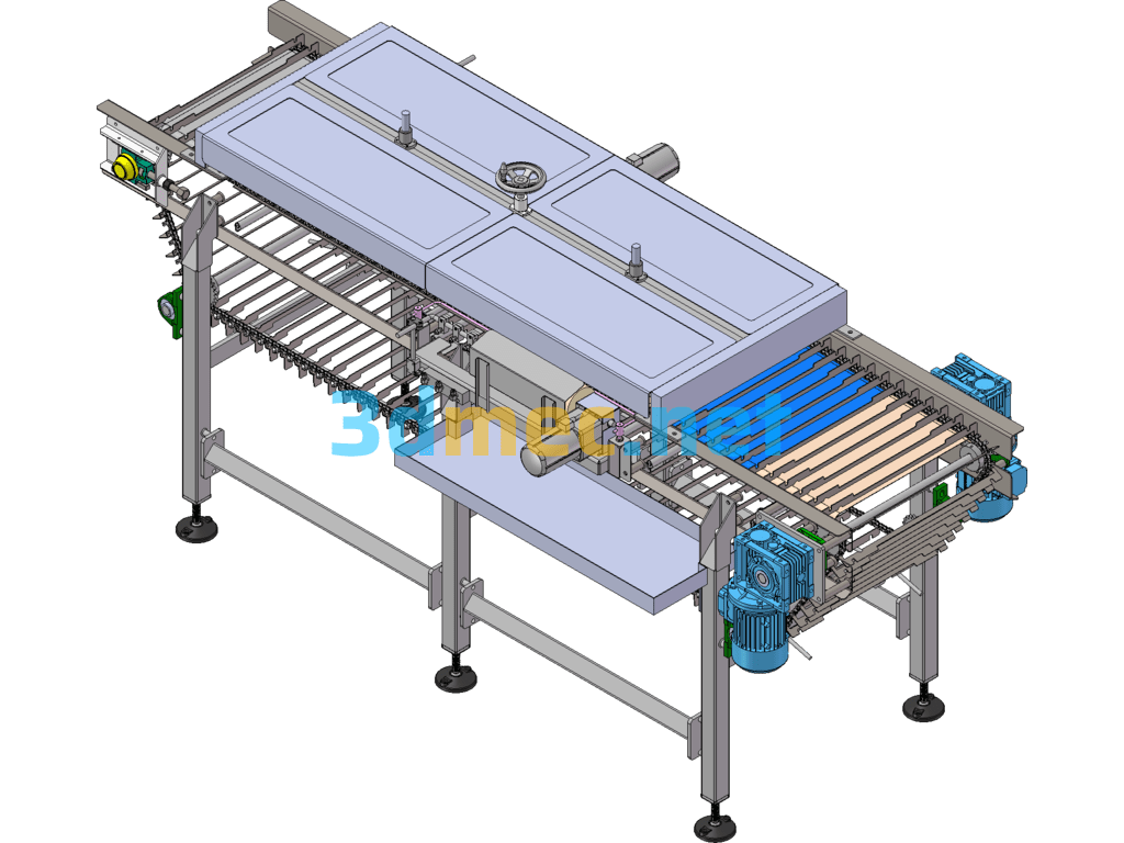 Chain Conveyor - 3D Model SolidWorks Free Download