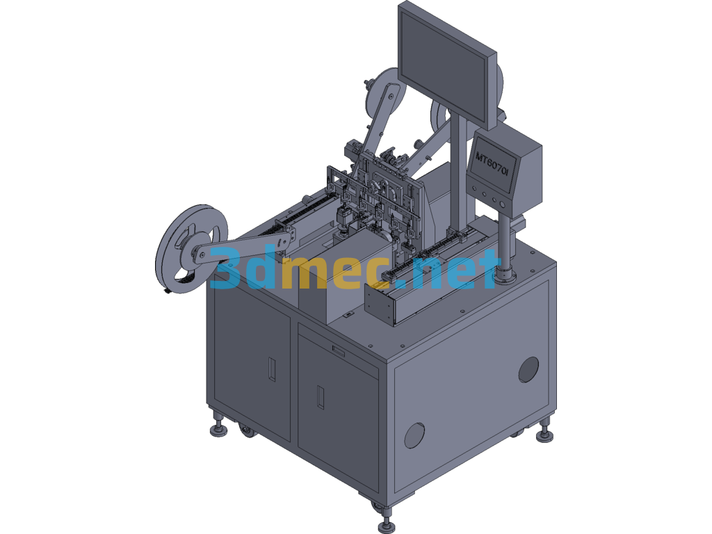 Connector Flatness Automatic Detection Packaging Machine - 3D Model Exported Free Download