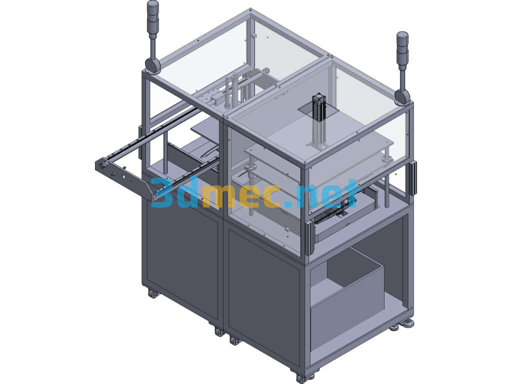 Pull Out The Protective Cover Machine To Cut The Water Outlet - 3D Model Exported Free Download