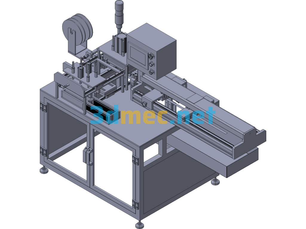 Welding Film Cut-To-Length Machine - 3D Model Exported Free Download