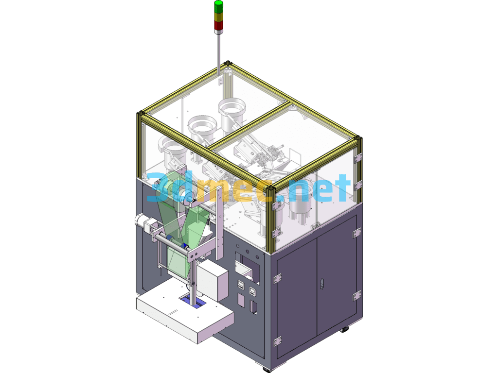 Screw Stud Automatic Packaging Machine - 3D Model SolidWorks Free Download