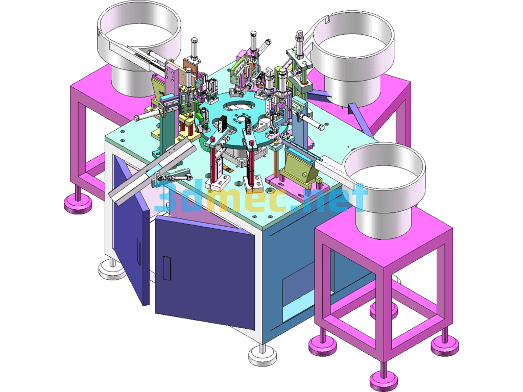 Rocker Switch Assembly Machine - 3D Model SolidWorks Free Download