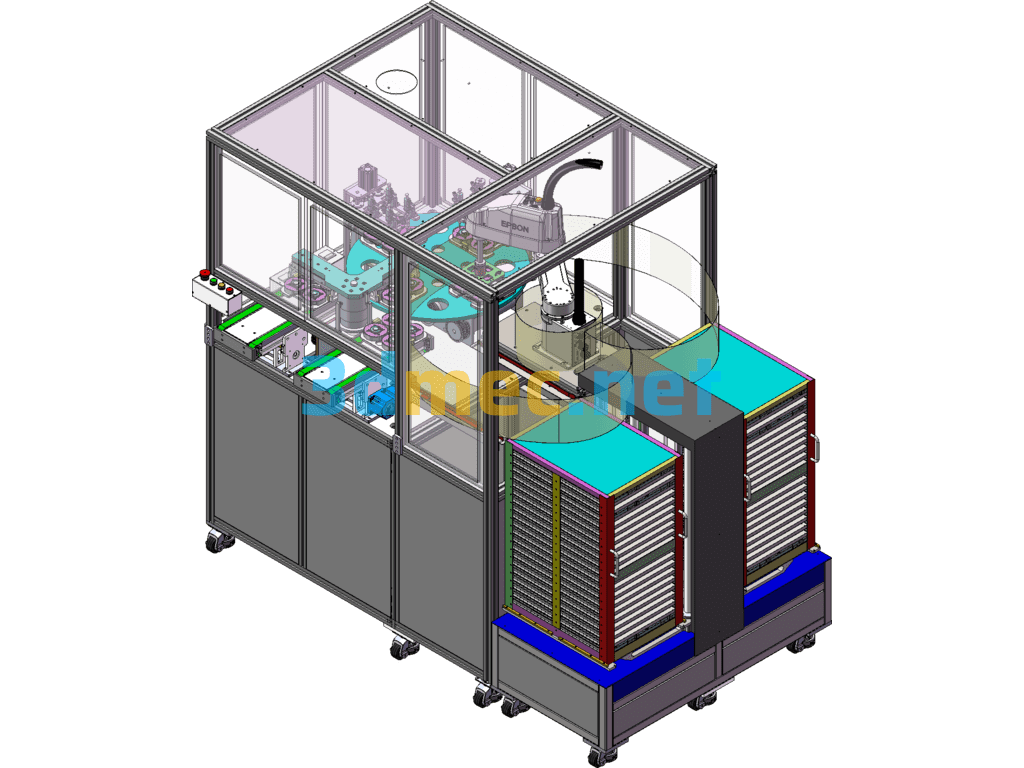 Speaker Combination Automatic Dispensing Machine - 3D Model SolidWorks Free Download