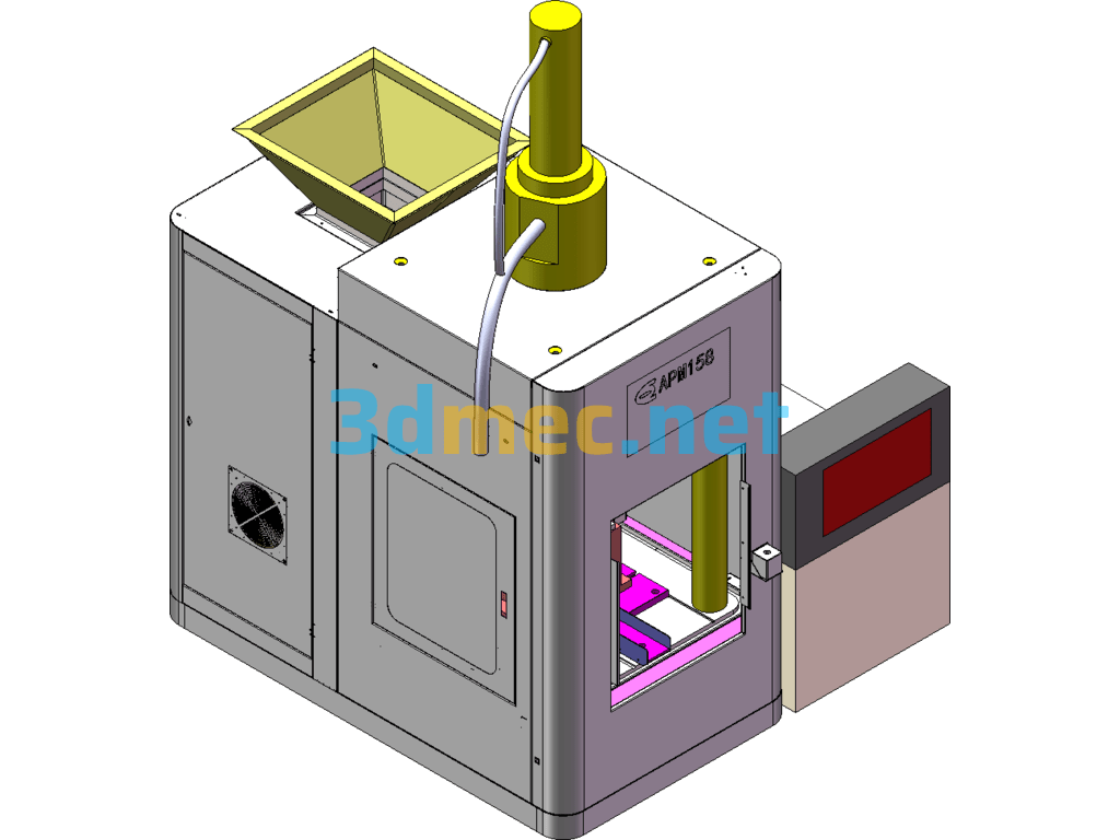 150 Tons Non-Standard Design Cake Press - 3D Model SolidWorks Free Download