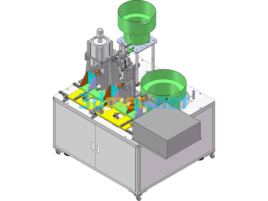 Pneumatic Pinning Machine - 3D Model SolidWorks Free Download