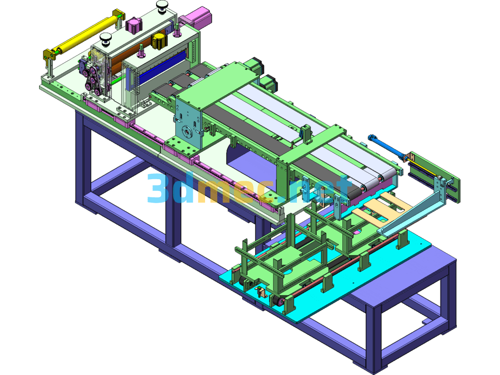 Power I Lithium Battery - Material Pulling, Slicing, Loading And Unloading Vacuum Combination Machine (Mature Mass Production Equipment) - 3D Model SolidWorks Free Download