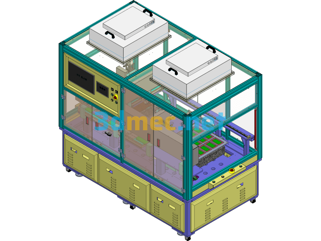 Cover Matrix Arrangement Machine - 3D Model SolidWorks Free Download