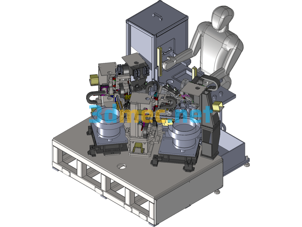 Rotary Terminal Insertion Machine / Semi-Automatic Terminal Insertion Machine - 3D Model SolidWorks Free Download