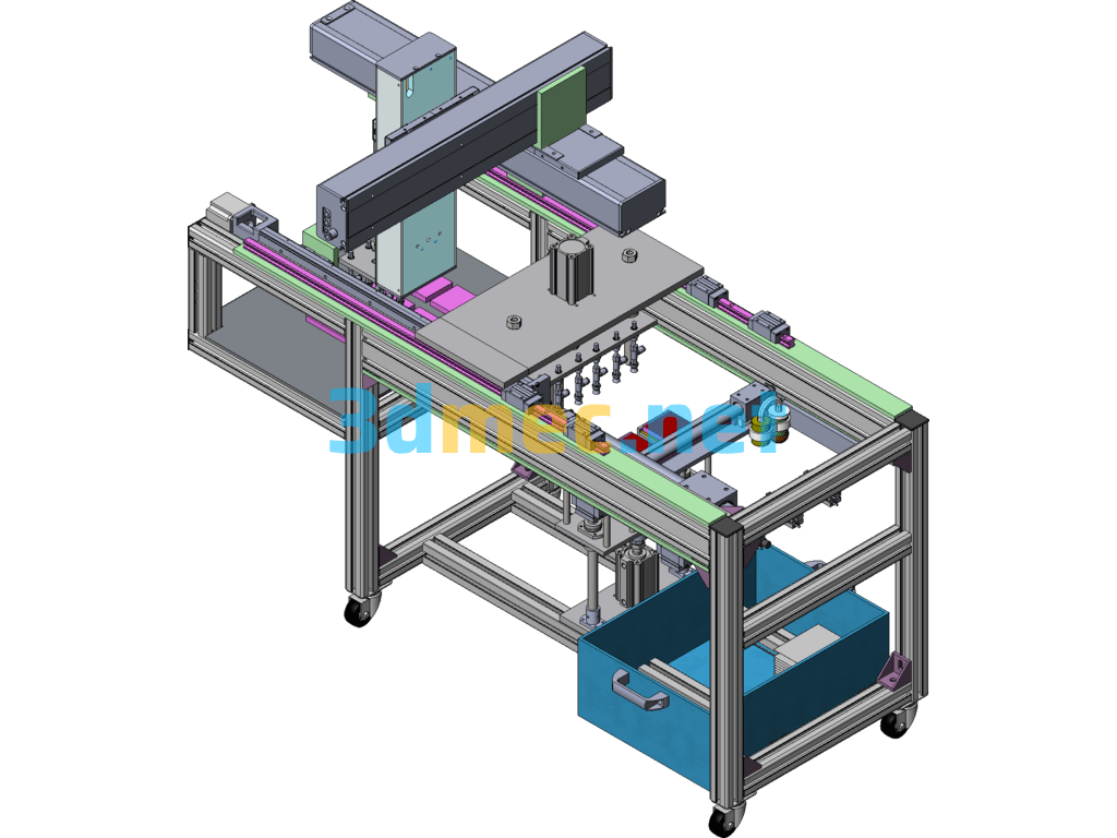 Apple Film Tearing Alcohol Line-Kbw - 3D Model SolidWorks Free Download