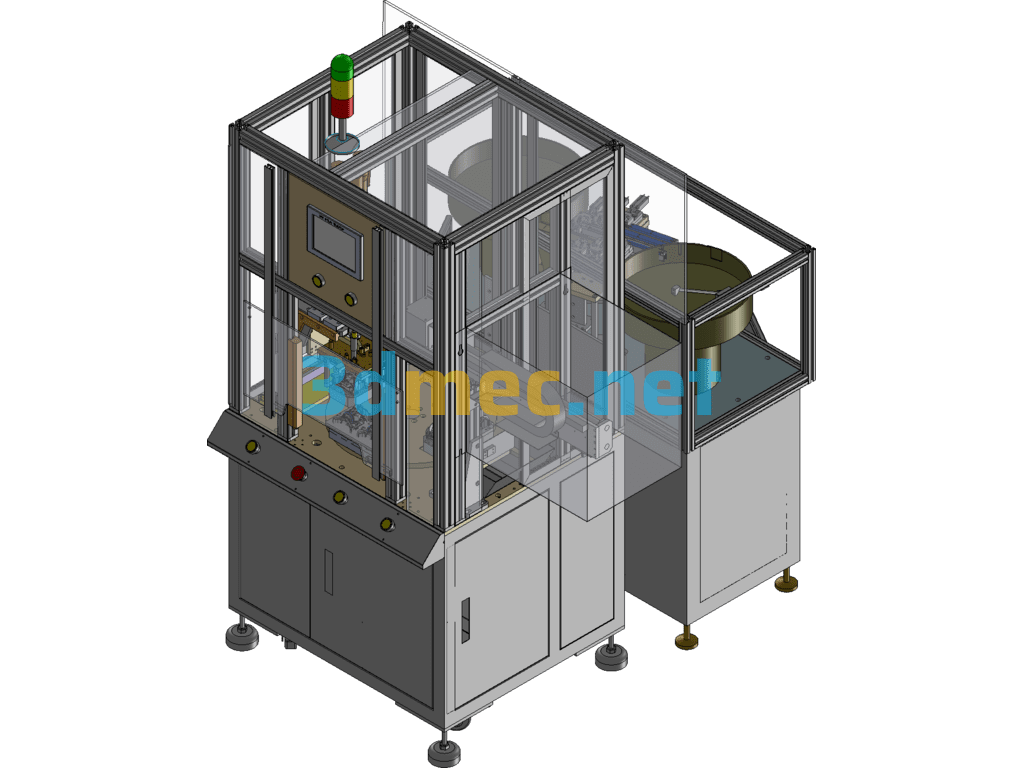 Rotary Automatic Screw Locking Machine - 3D Model SolidWorks Free Download