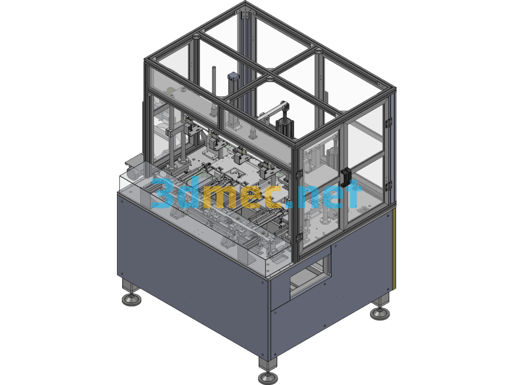 Toy Packaging Parts Punching And Hot Pressing Machine - 3D Model SolidWorks Free Download