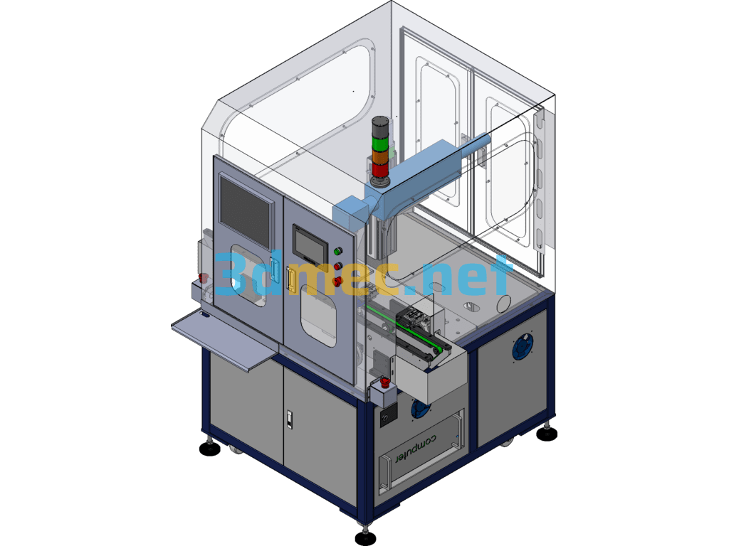 Laser Marking Machine - 3D Model SolidWorks Free Download