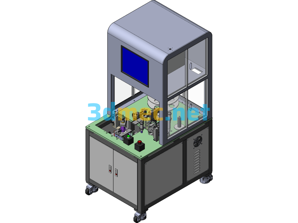 Fully Automatic IPhone Film Laminating Machine - 3D Model SolidWorks Free Download