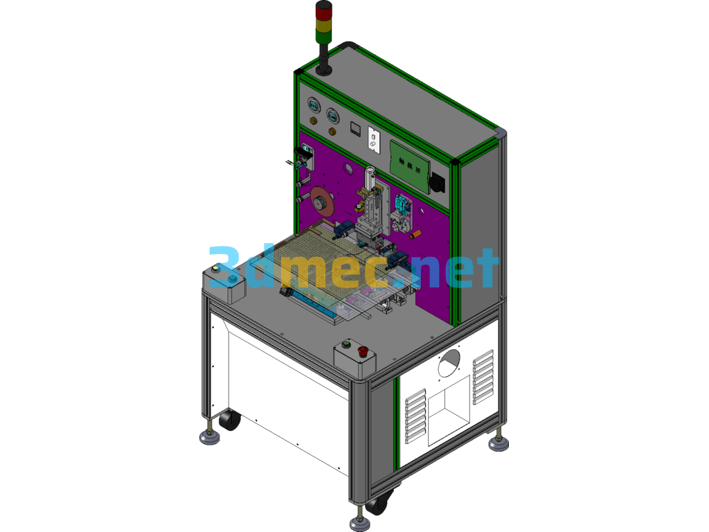 Small Size ACF Pre-Press - 3D Model SolidWorks Free Download