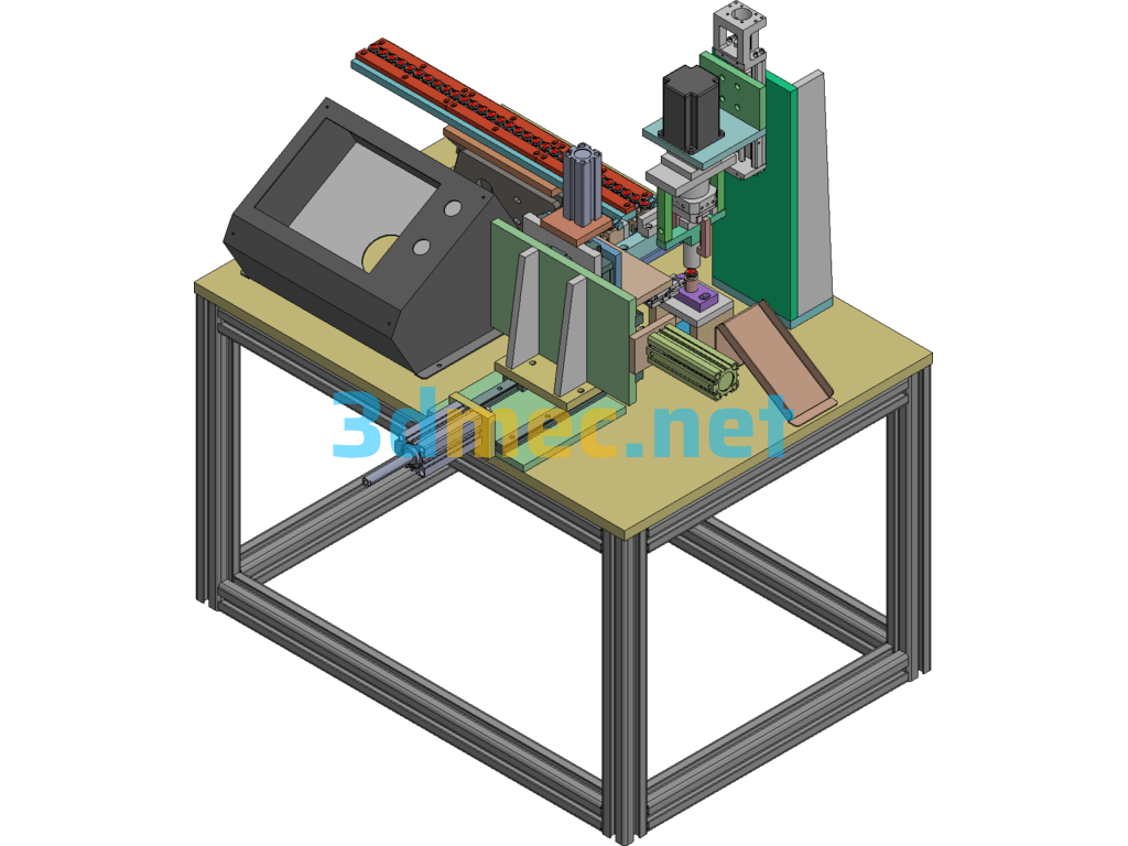 Lens Nut Twisting Equipment - 3D Model Exported Free Download