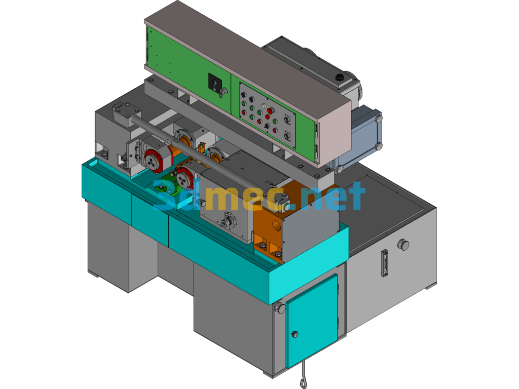 Hydraulic Thread Rolling Machine - 3D Model Exported Free Download