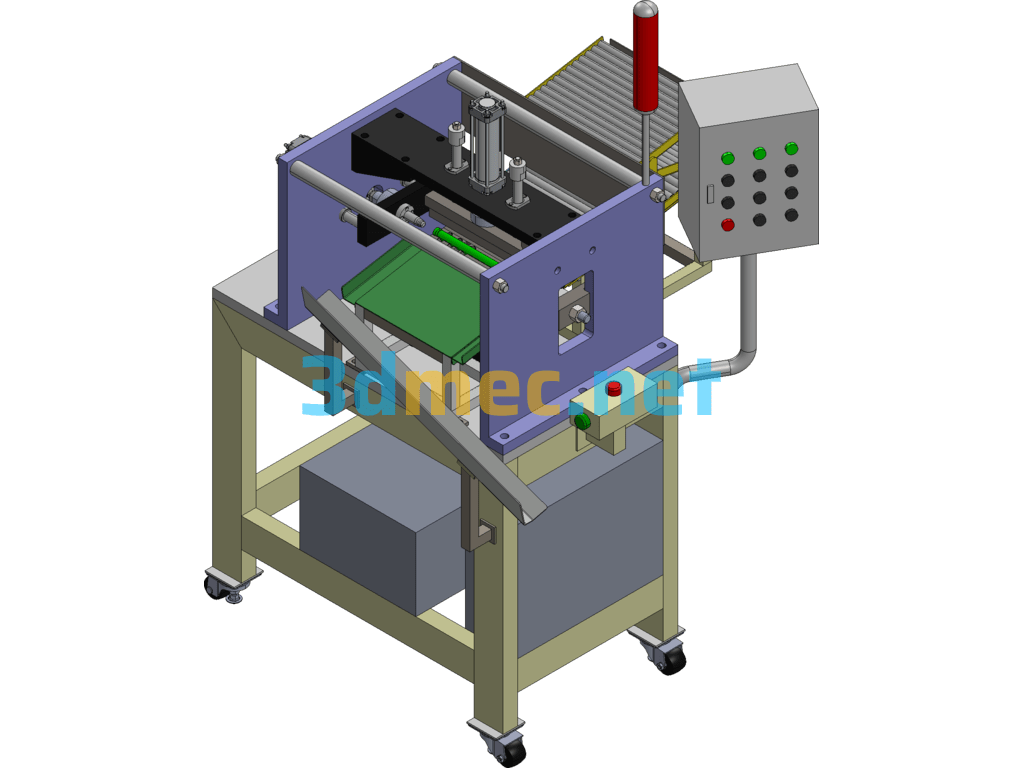 Hole Expanding Machine Equipment - 3D Model Exported Free Download