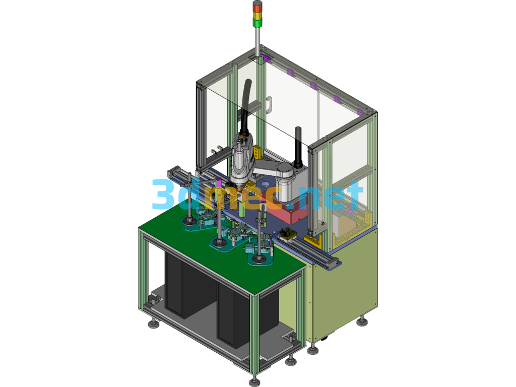 Motor Unit Automatic Handling Equipment - 3D Model Exported Free Download