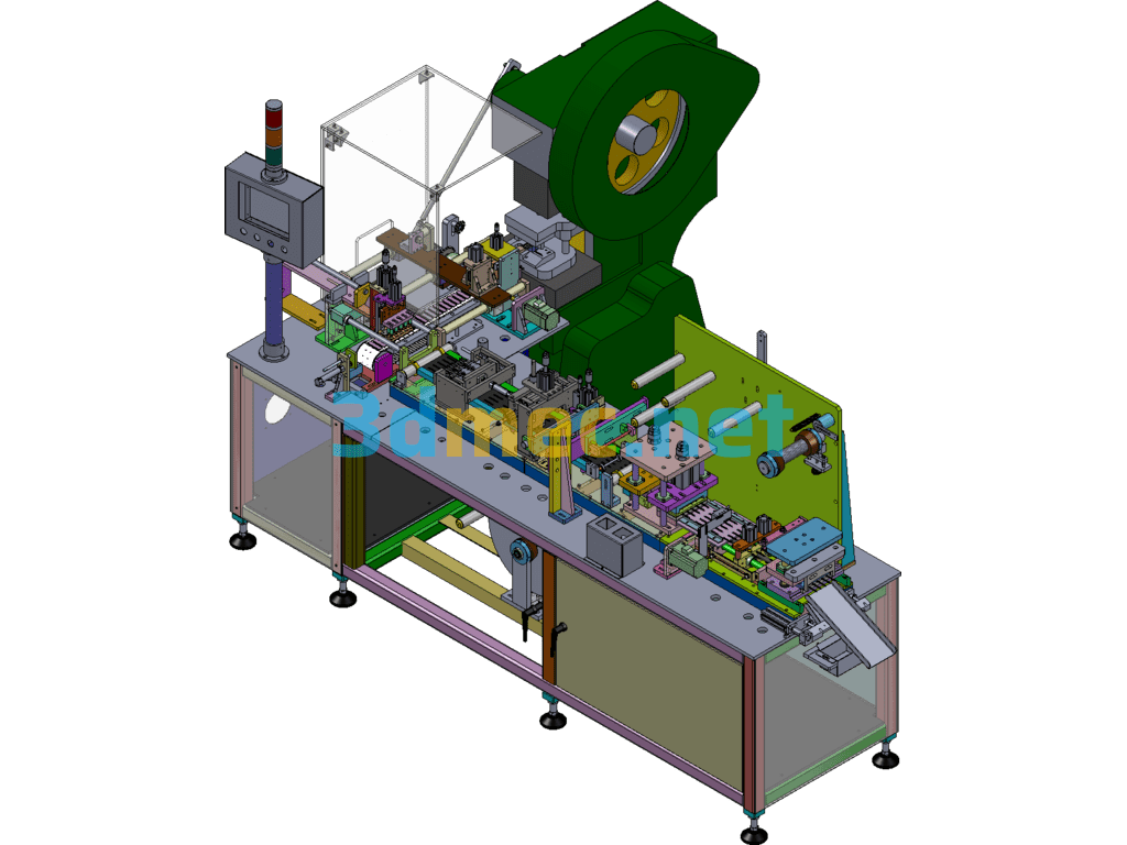 Blade Automatic Packaging Machine (Punching Knife Packaging Machine Non-Standard Equipment) - 3D Model SolidWorks Free Download