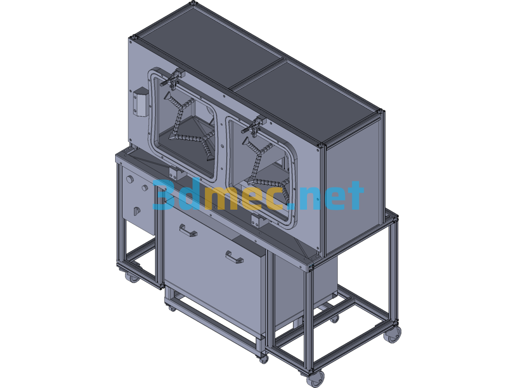 Glass Water Test Bench - 3D Model Exported Free Download