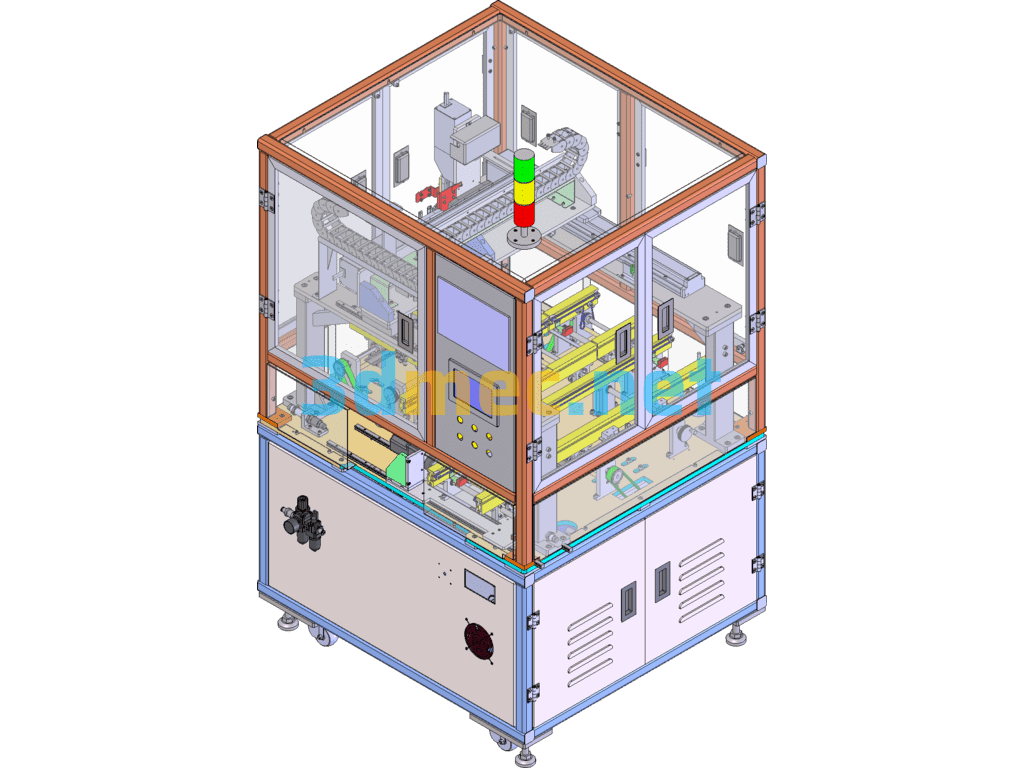 SMT Fixture Clamping Machine - 3D Model SolidWorks Free Download