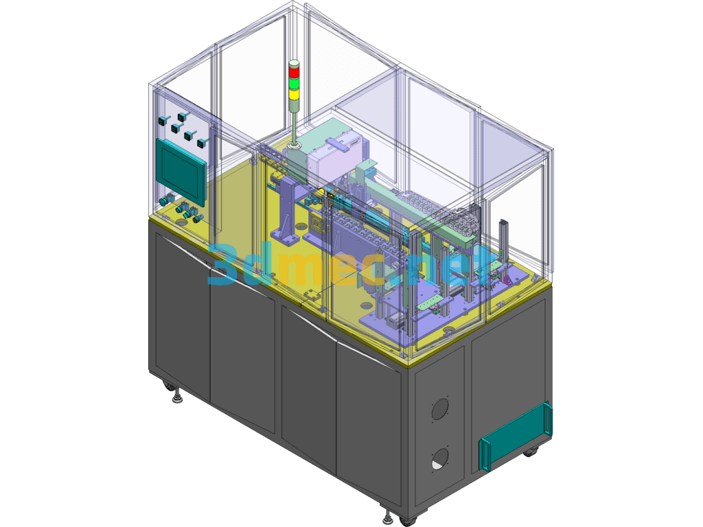 Automatic Water Nozzle Dividing Machine - 3D Model SolidWorks Free Download