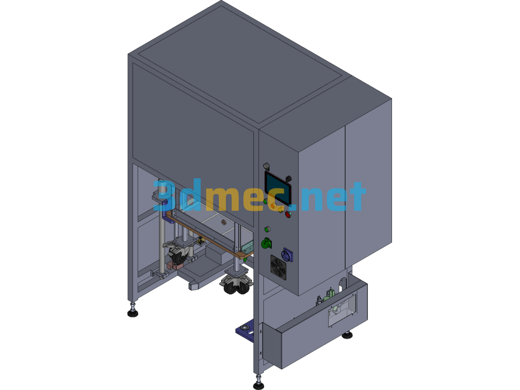 Sheet Material Lifting And Receiving Machine Equipment - 3D Model SolidWorks Free Download