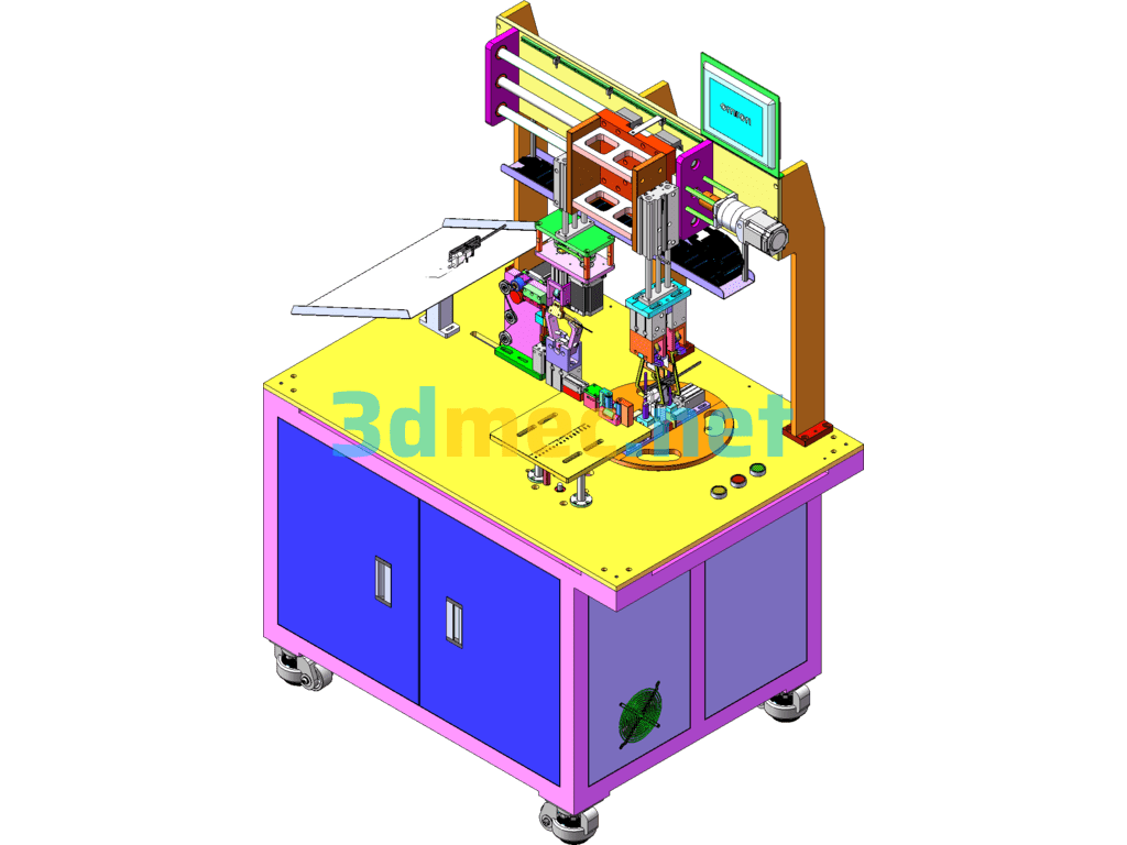 Automatic Cable Binding Machine (DC/AC Power Cable Manufacturer) - 3D Model SolidWorks Free Download