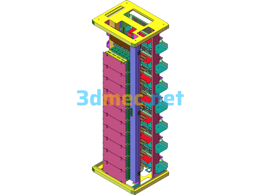 MODF Fiber Distribution Frame - 3D Model SolidWorks Free Download