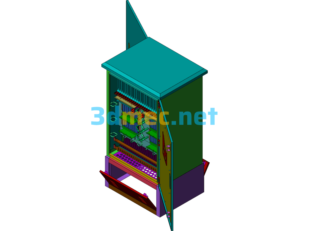 Stainless Steel 576 Core Jumper-Free Transfer Box - 3D Model SolidWorks Free Download