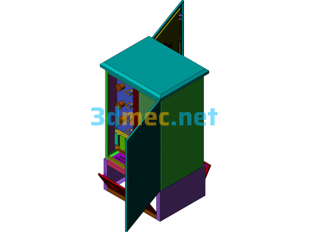 Stainless Steel 576 Core Ordinary Transfer Box - 3D Model SolidWorks Free Download