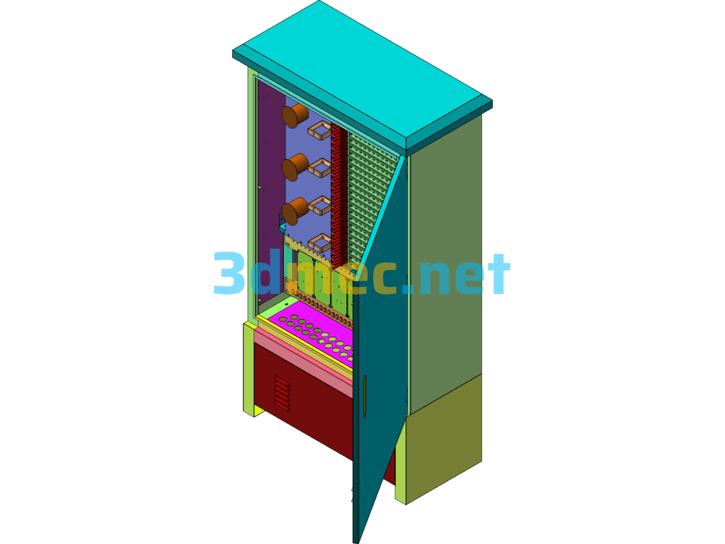 Stainless Steel 288 Core Ordinary Transfer Box - 3D Model SolidWorks Free Download