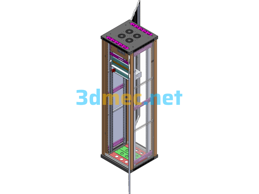 Digital Patch Panel/High Frequency Patch Panel - 3D Model SolidWorks Free Download