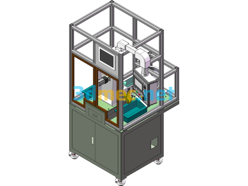 Gasket Hardness Screening Machine - 3D Model SolidWorks Free Download