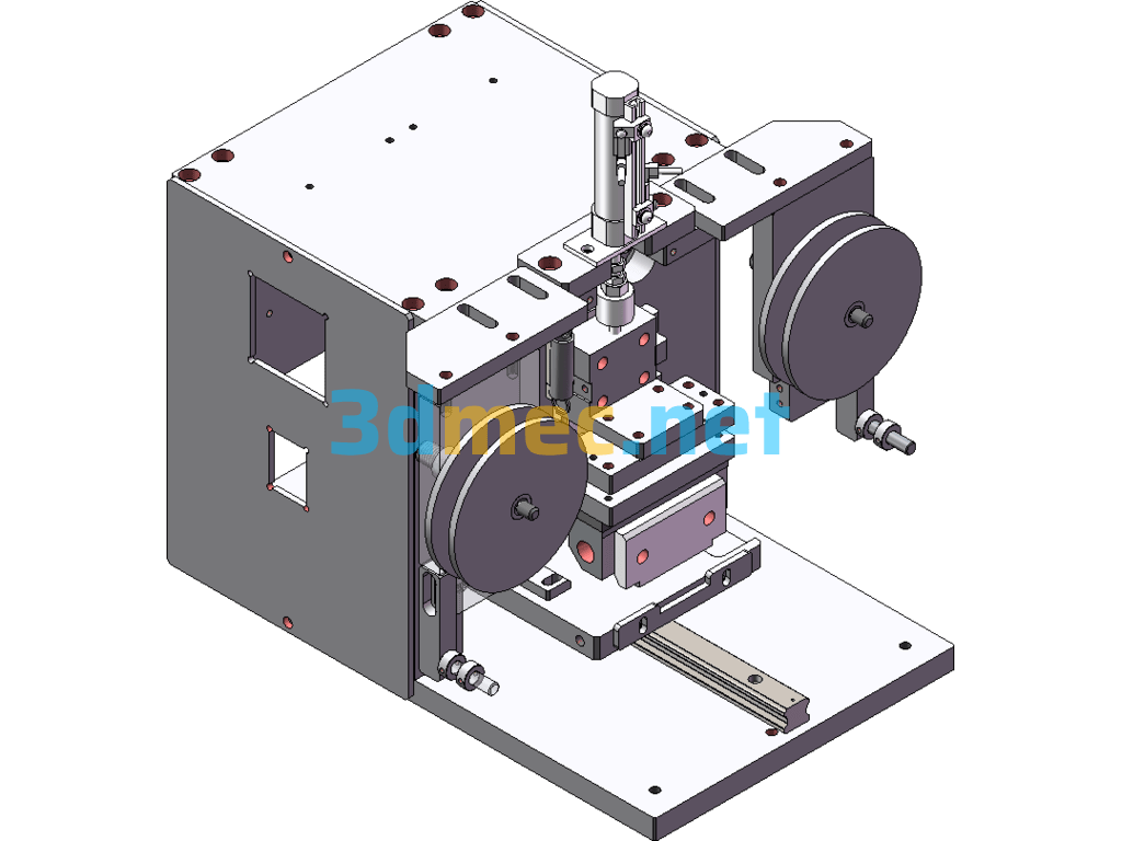 Mobile Phone LCD-Manual IC Heat Press Machine - 3D Model SolidWorks Free Download