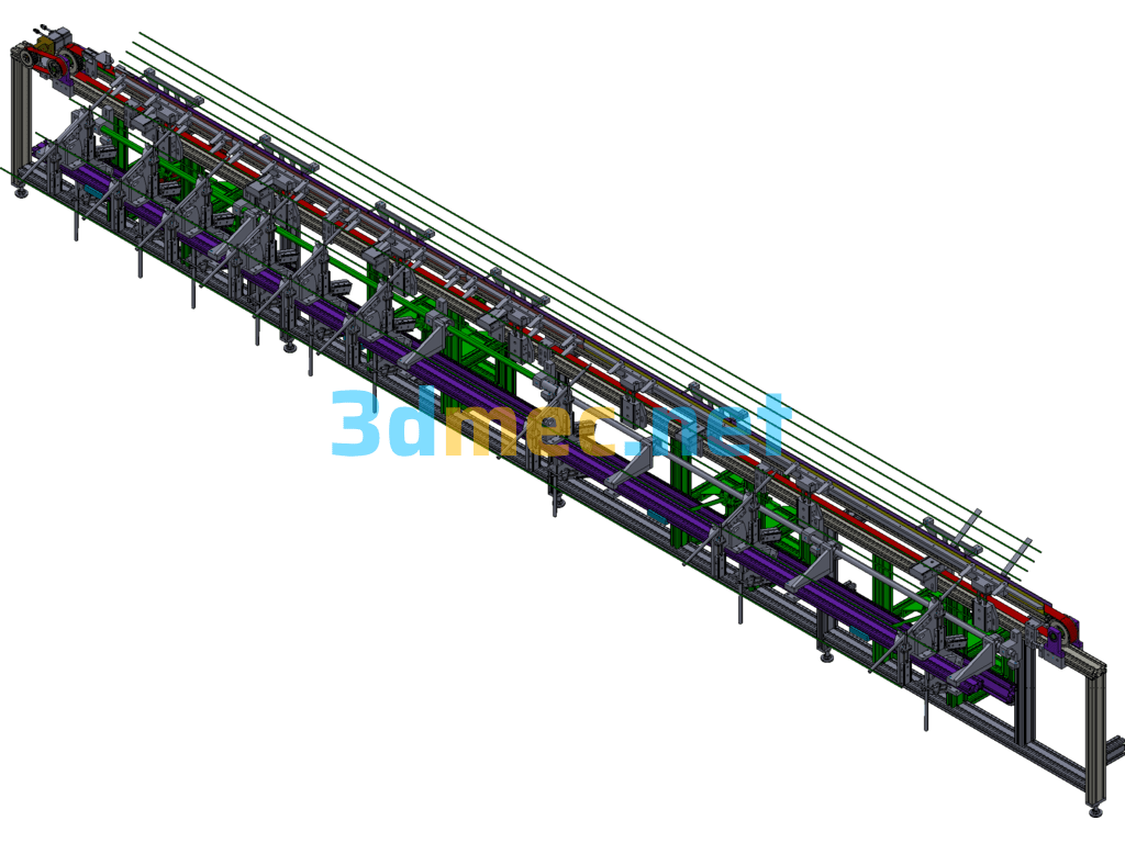 High-Speed Transition Line - 3D Model Exported Free Download