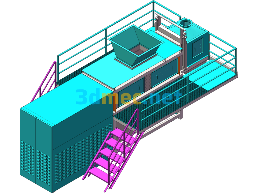 Food Waste Squeezer - 3D Model SolidWorks Free Download