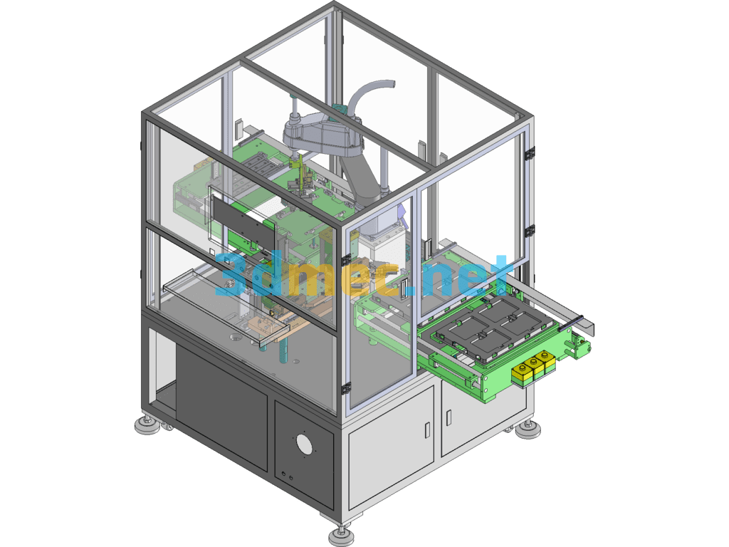 Automatic Placement Machine - 3D Model SolidWorks Free Download