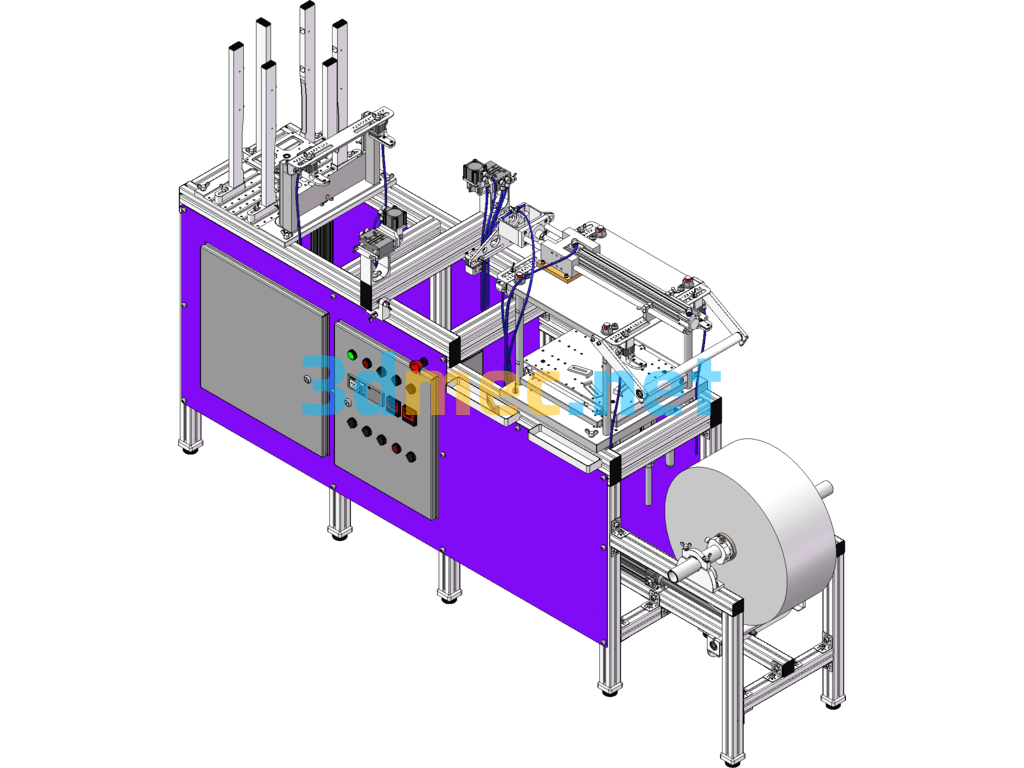 Cutting Machine - 3D Model SolidWorks Free Download