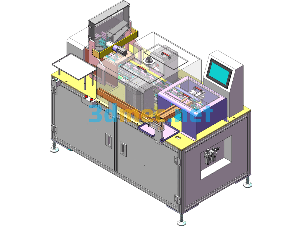 Battery Film Full Stripping Machine - 3D Model SolidWorks Free Download