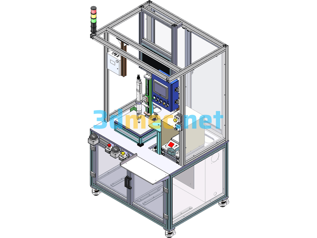 Automatic Clamp Ring Machine - 3D Model SolidWorks Free Download