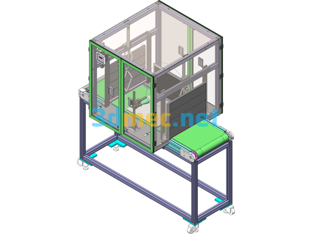 LCD Automatic Testing Machine - 3D Model SolidWorks Free Download