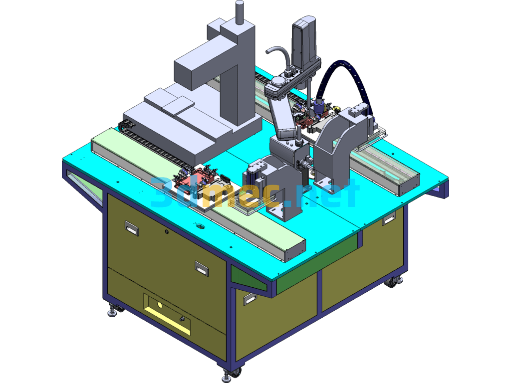 Tablet Computer Assembly Equipment - 3D Model SolidWorks Free Download