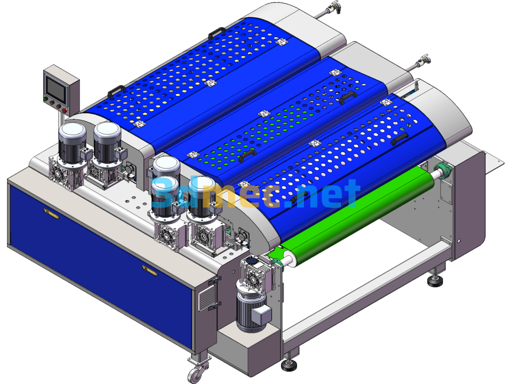 Roller Coater/Roller Glue Coater - 3D Model SolidWorks Free Download