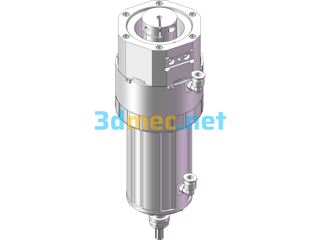 Pneumatic Quick-Change Chuck For CNC Milling Machine - 3D Model SolidWorks UG(NX) Free Download